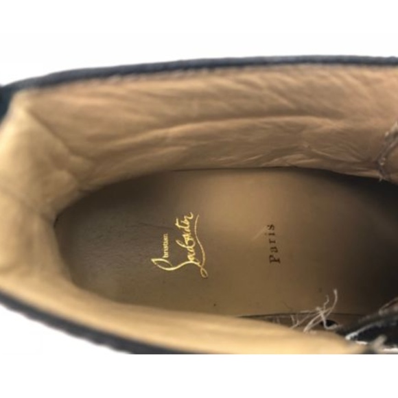 Christian Louboutin Flat Prisma Calf Black Sneaker - Picture 7 of 8